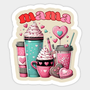 Valentine’s Day Mama Coffee Sticker